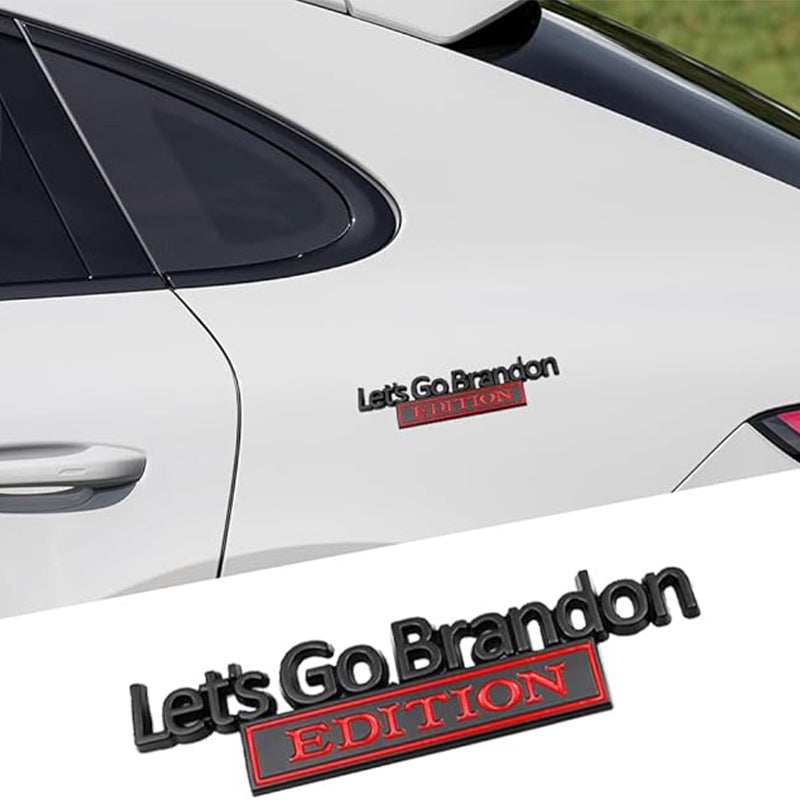 Lets Go Brandon Edition - Emblem Sticker Badge, Funny Decals for Car, Truck, SUV, Motorcycle - TE040