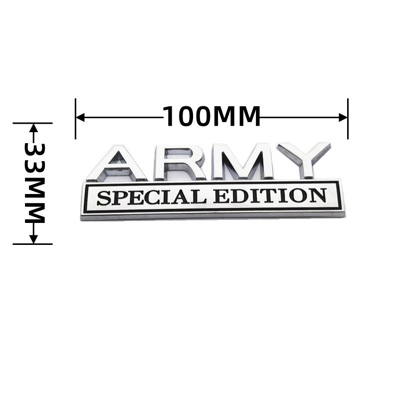 Army Special Edition - Emblem Sticker Badge, Funny Decals for Car, Truck, SUV, Motorcycle - TE019