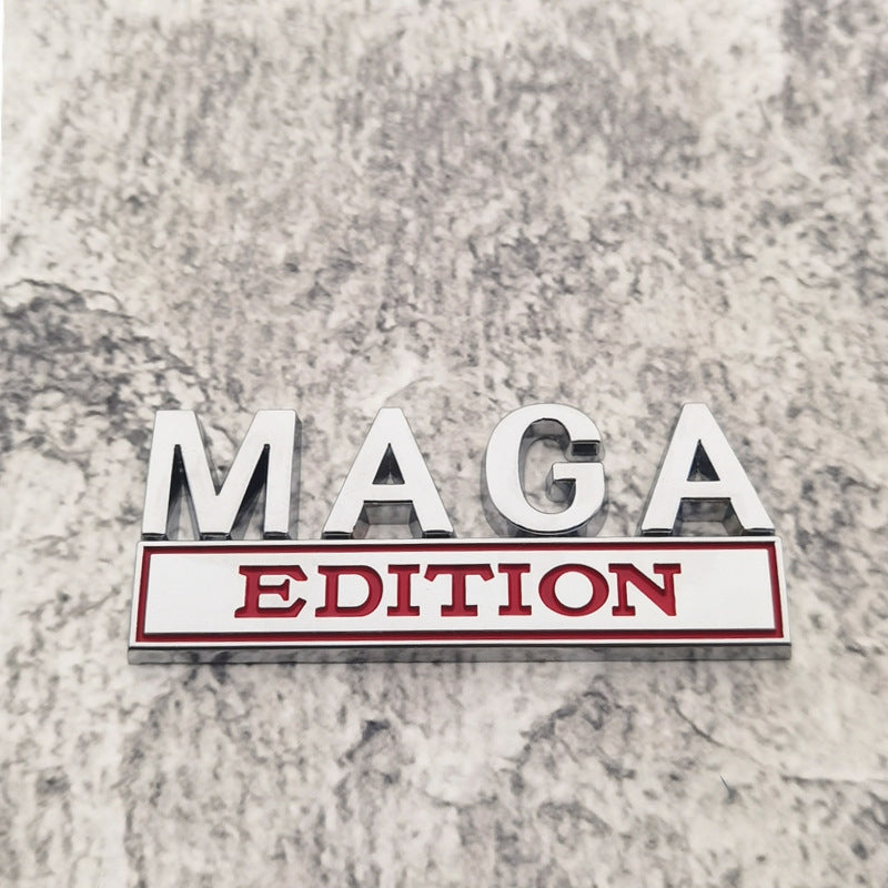 Maga Edition - Emblem Sticker Badge, Funny Decals for Car, Truck, SUV, Motorcycle - TE013