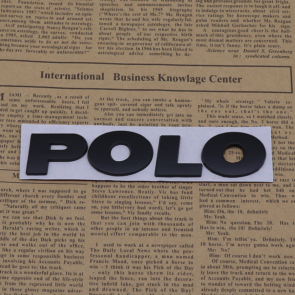Polo - Emblem Sticker Badge, Funny Decals for Car, Truck, SUV, Motorcycle - TE034