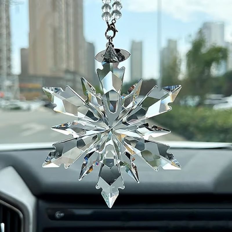 Crystal Snowflake Suncatcher ❄️