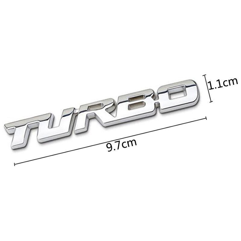 Turbo - Emblem Sticker Badge, Funny Decals for Car, Truck, SUV, Motorcycle - TE002