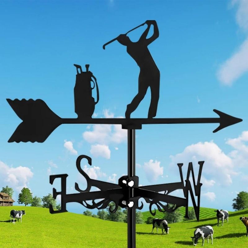 Golf Stainless Steel Weathervane MW040