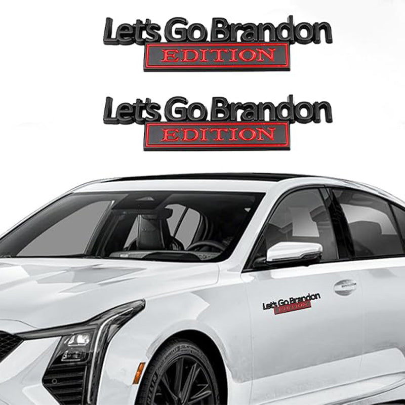 Lets Go Brandon Edition - Emblem Sticker Badge, Funny Decals for Car, Truck, SUV, Motorcycle - TE040