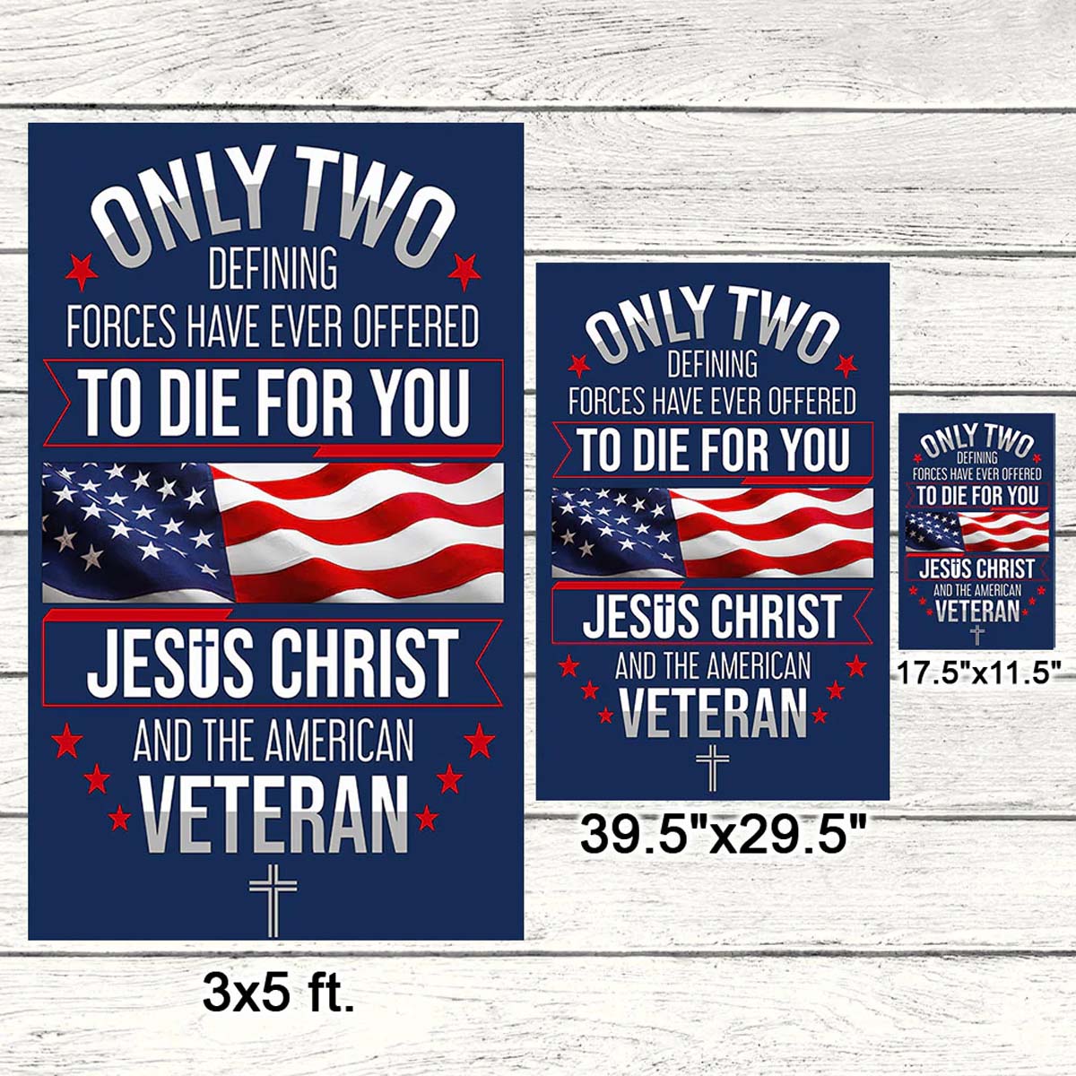 Veterans Day Flag Jesus Christ And The American Flag - C039