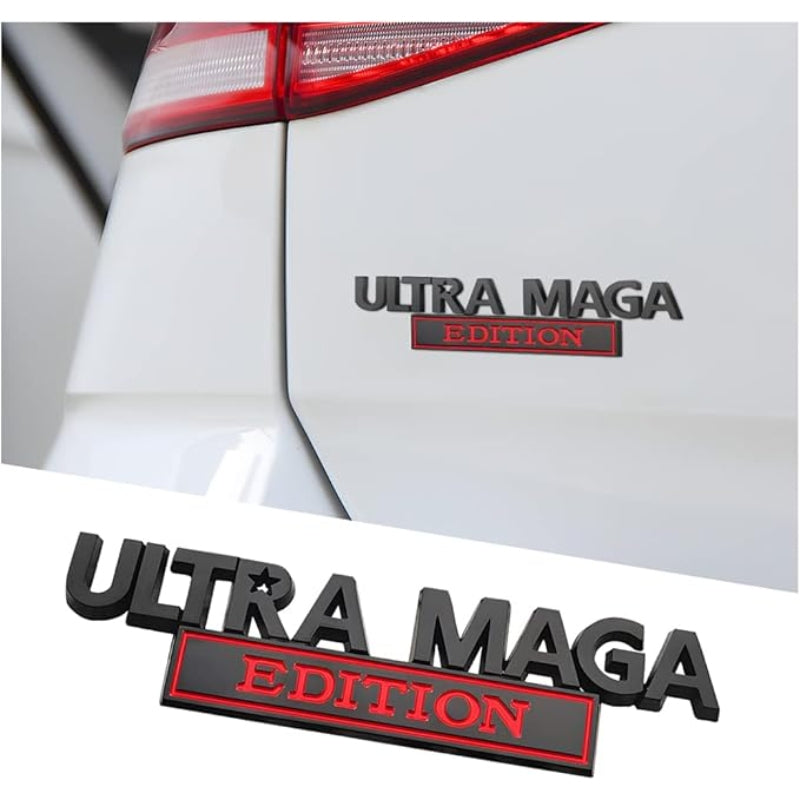 Ultra Maga Edition - Emblem Sticker Badge, Funny Decals for Car, Truck, SUV, Motorcycle - TE025