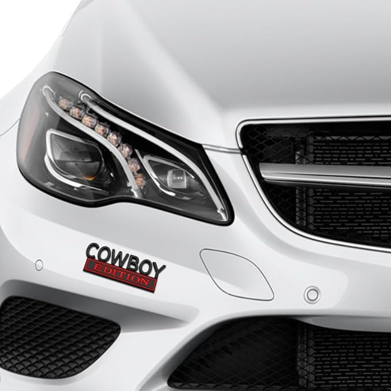 Cowboy Edition - Emblem Sticker Badge, Funny Decals for Car, Truck, SUV, Motorcycle - TE021