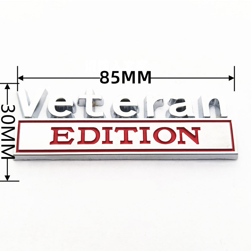 Veteran Edition - Emblem Sticker Badge, Funny Decals for Car, Truck, SUV, Motorcycle - TE008