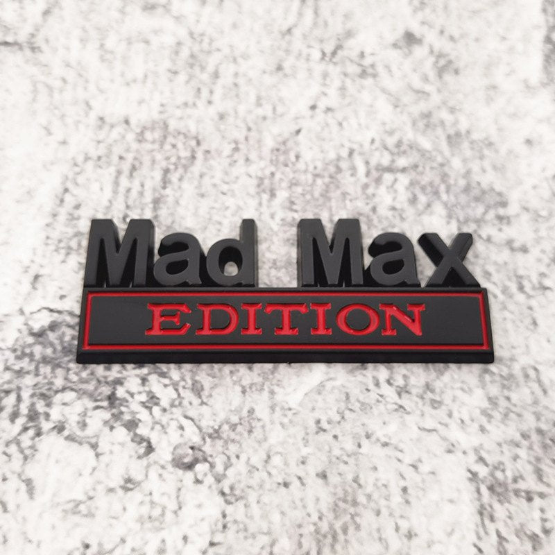 Mad Max Edition - Emblem Sticker Badge, Funny Decals for Car, Truck, SUV, Motorcycle - TE017