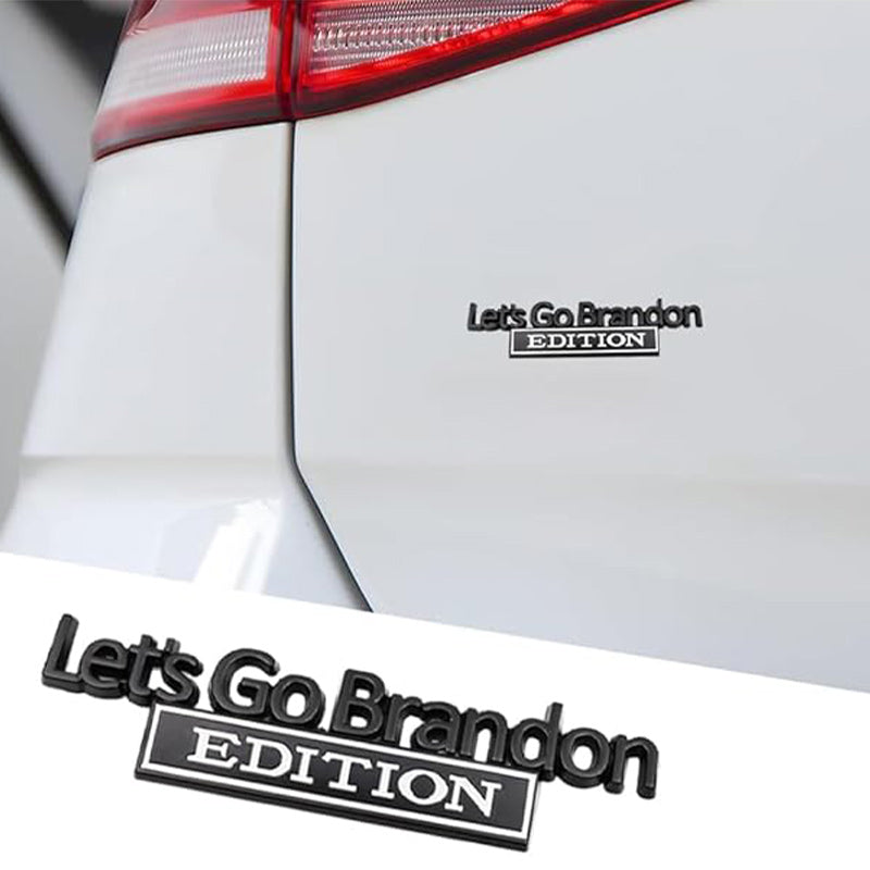 Lets Go Brandon Edition - Emblem Sticker Badge, Funny Decals for Car, Truck, SUV, Motorcycle - TE040