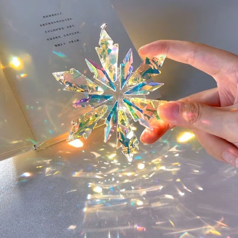 Crystal Snowflake Suncatcher ❄️