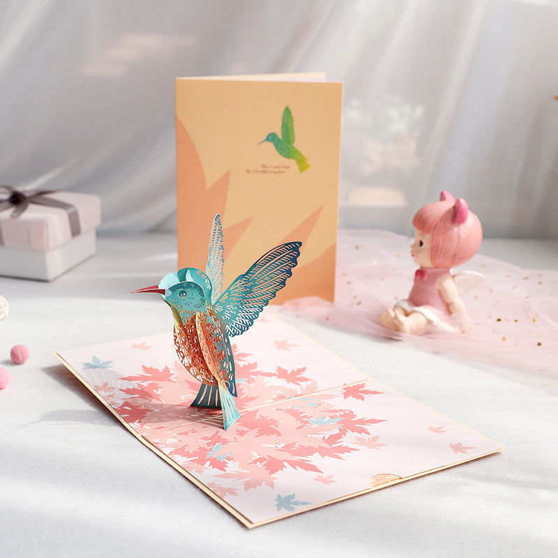 Vibrant 3D Butterfly & Daisy Pop-Up Greeting Card💐🦋