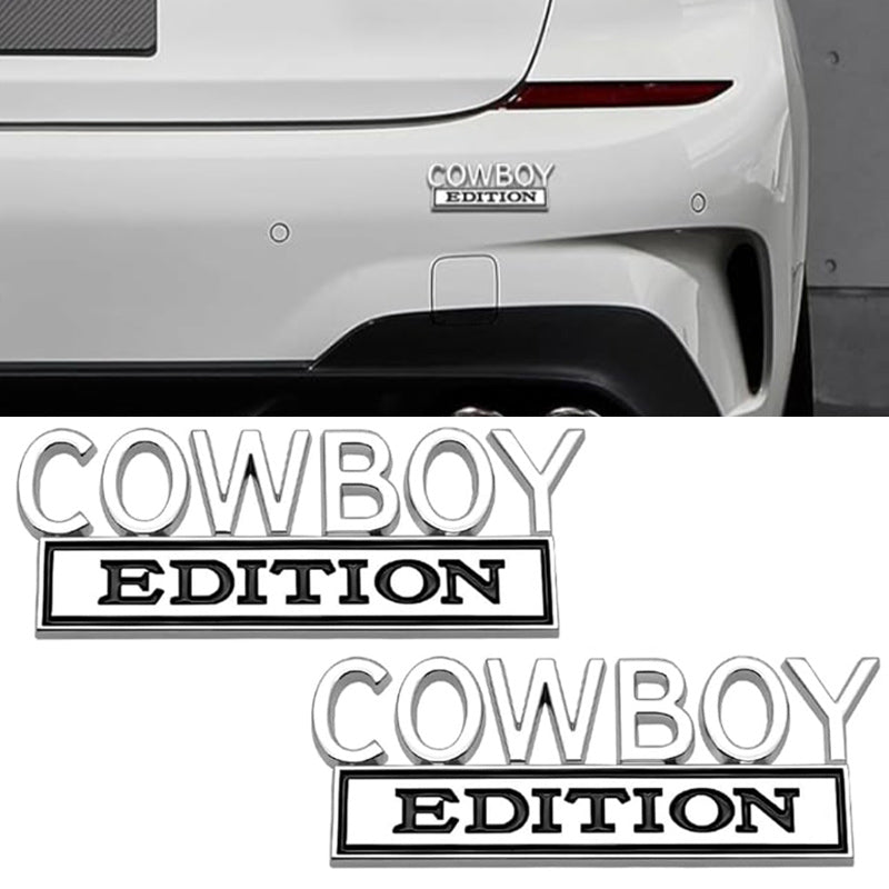 Cowboy Edition - Emblem Sticker Badge, Funny Decals for Car, Truck, SUV, Motorcycle - TE021