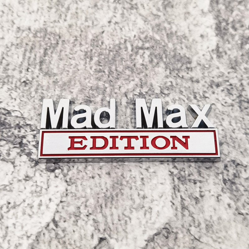 Mad Max Edition - Emblem Sticker Badge, Funny Decals for Car, Truck, SUV, Motorcycle - TE017