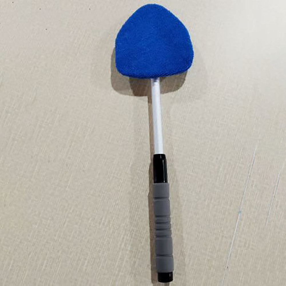 Windshield Cleaning Tool - Microfiber Car Window Cleaner with 4 Reusable and Washable Microfiber Pads and Extendable Handle