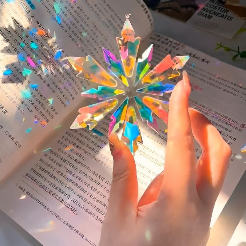 Crystal Snowflake Suncatcher ❄️