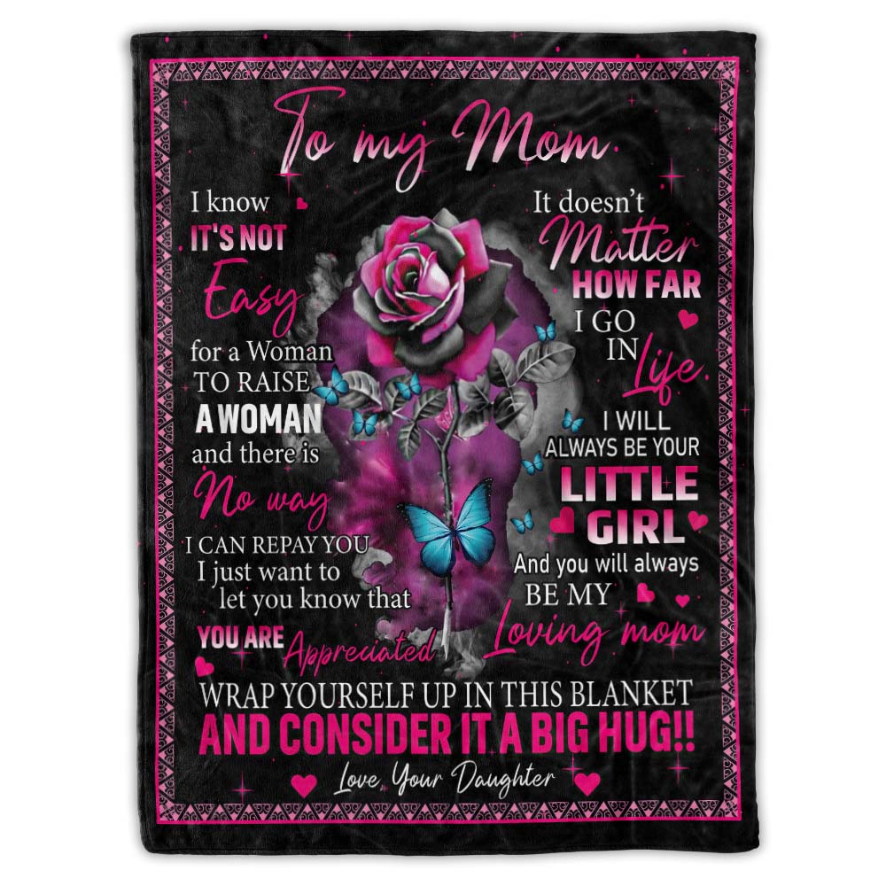 To My Mom - From Daughter - A723 - Premium Blanket