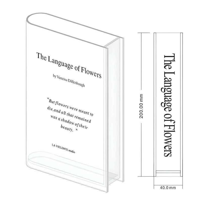 Acrylic Book Vase