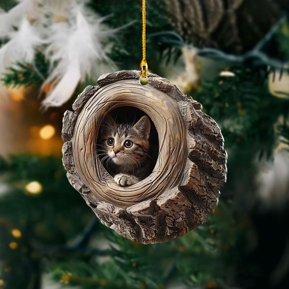 Cat - Animal Christmas Ornament CH063
