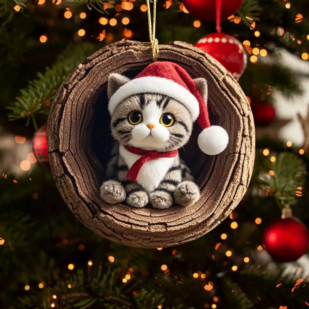 American Shorthair Cat - Animal Christmas Ornament CH121