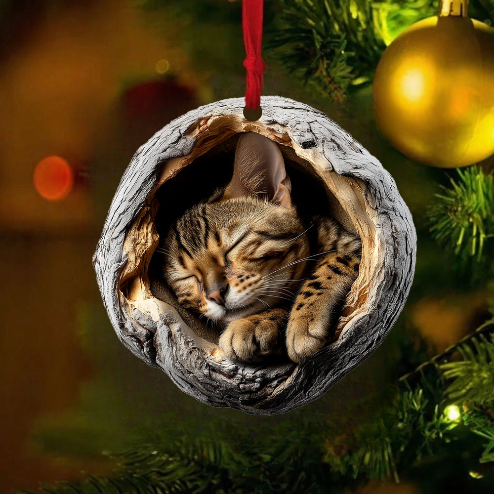 Bengal Cat - Animal Christmas Ornament CH237