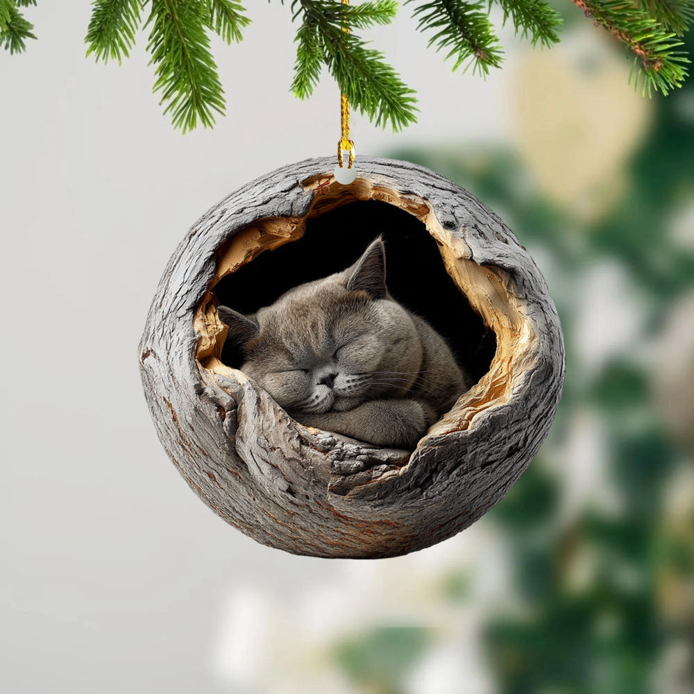 British Shorthair Cat - Animal Christmas Ornament CH240