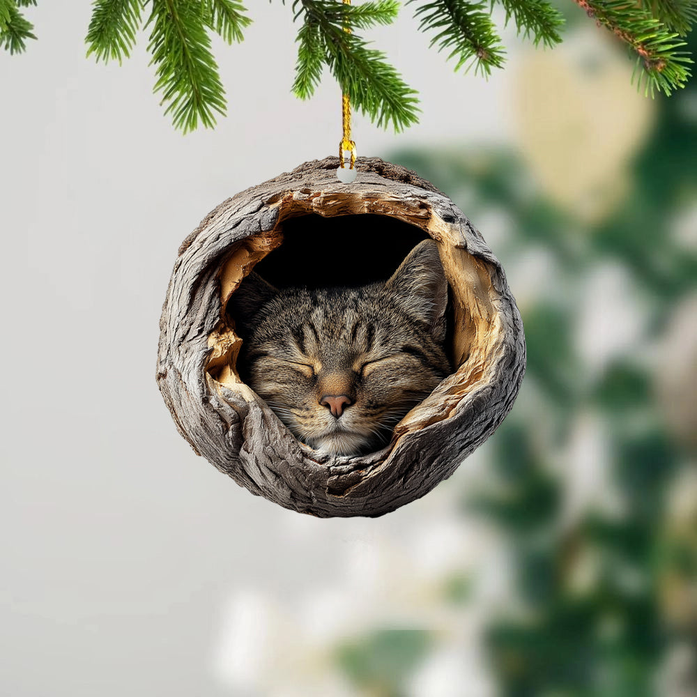 Tabby Cat - Animal Christmas Ornament CH264