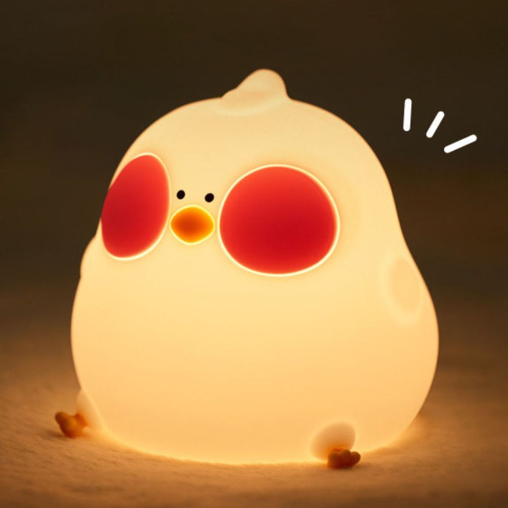 Animal Silicone Soft Night Lights with Touch Sensor - Chick