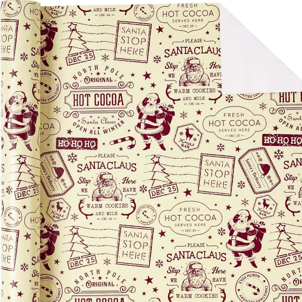 Christmas Gift Wrapping Paper Roll – Santa's Mail 16.5ft - WP012