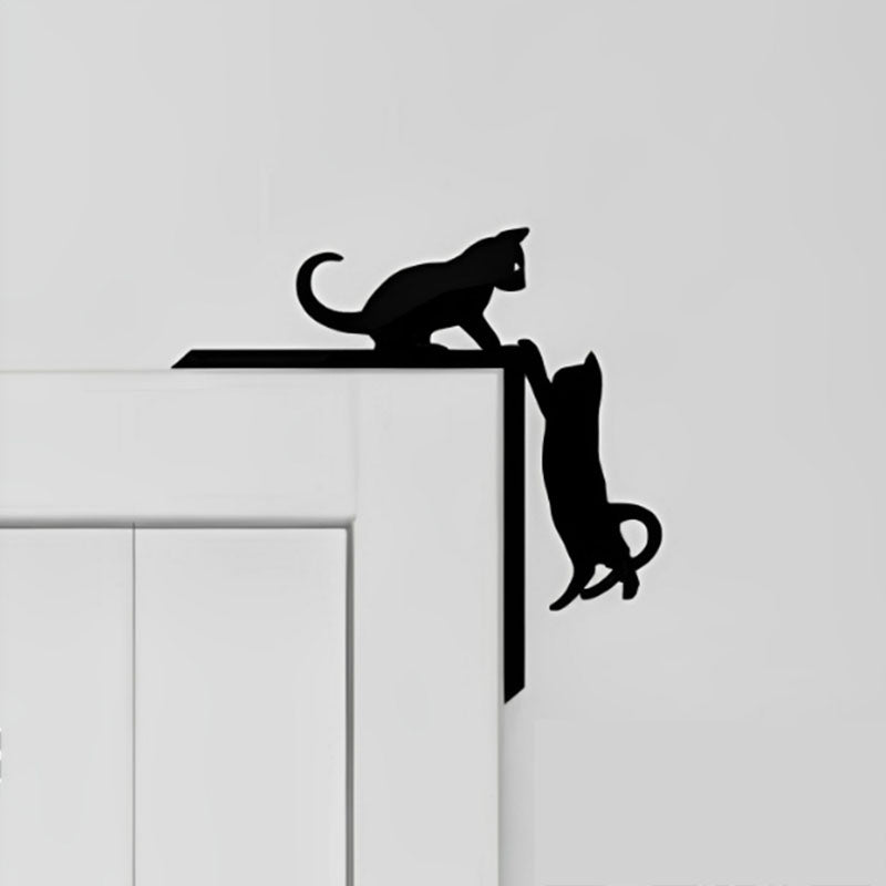 Climbing Cat Metal Door Topper DT101