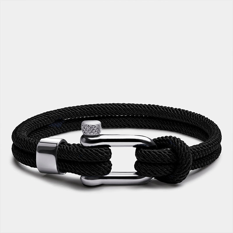 Braided Rope with Metallic Clasp Bracelet