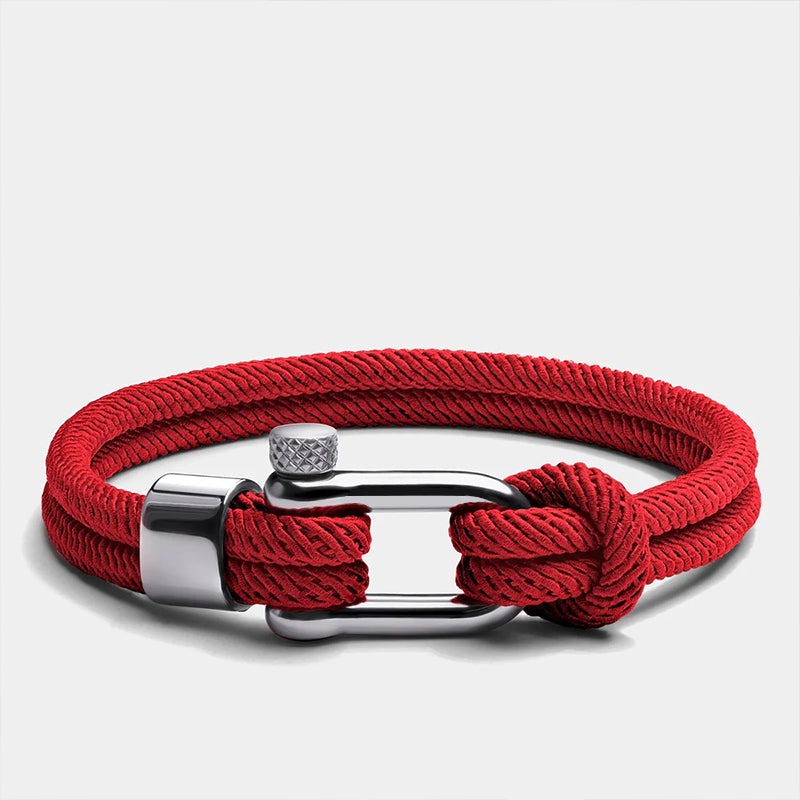 Braided Rope with Metallic Clasp Bracelet