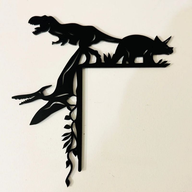 Dinosaur Metal Door Topper DT078