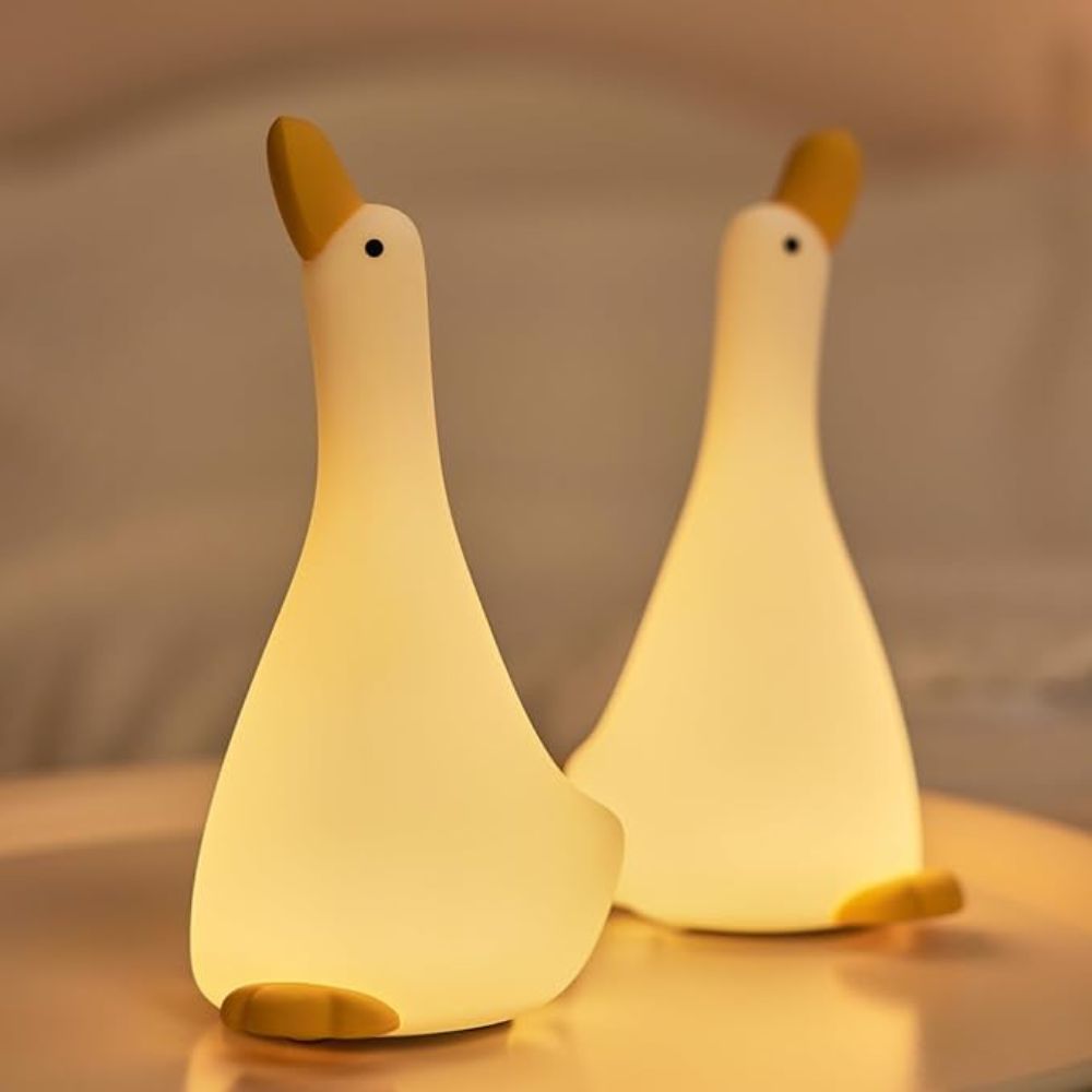 Animal Silicone Soft Night Lights with Touch Sensor - Gazing Duck