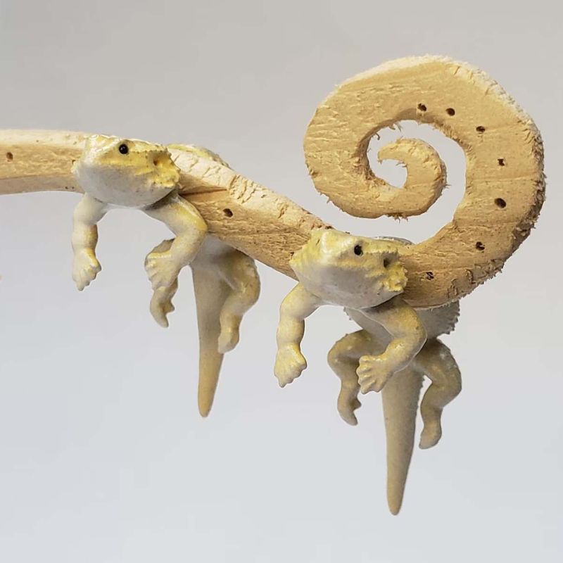 3D Lizard Earrings - Punk Gothic Style π¦