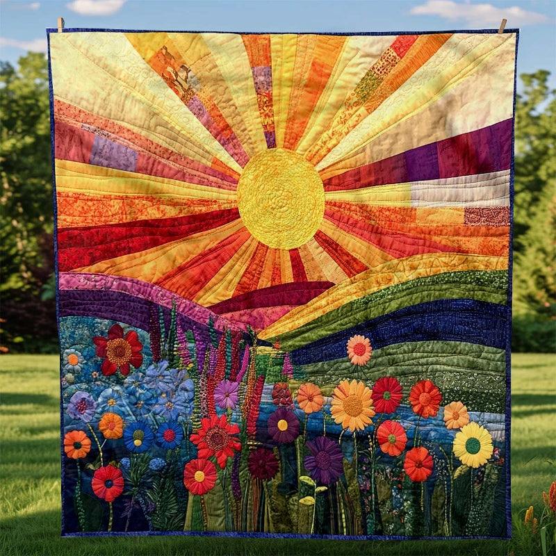 Blossoms in the Sun Blanket - H207 - Premium Blanket