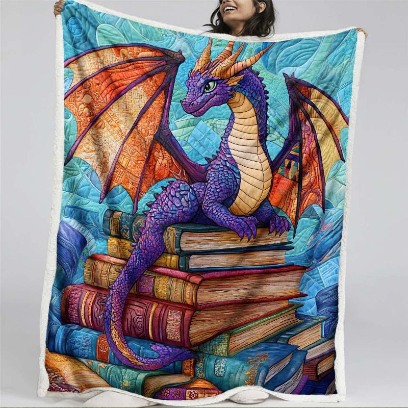 Mythical Wisdom Dragon Blanket - H208 - Premium Blanket