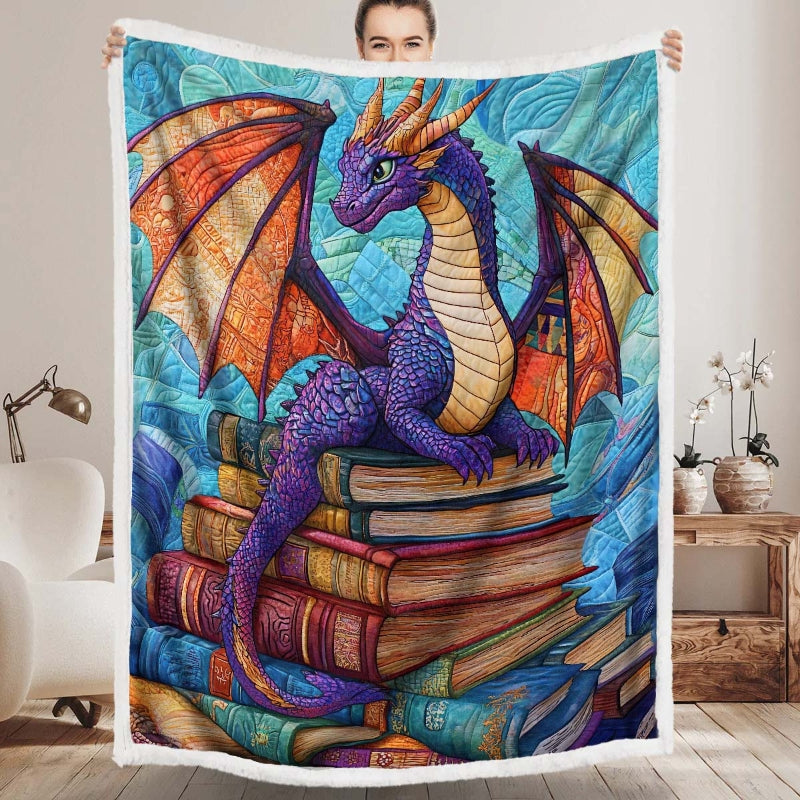 Mythical Wisdom Dragon Blanket - H208 - Premium Blanket