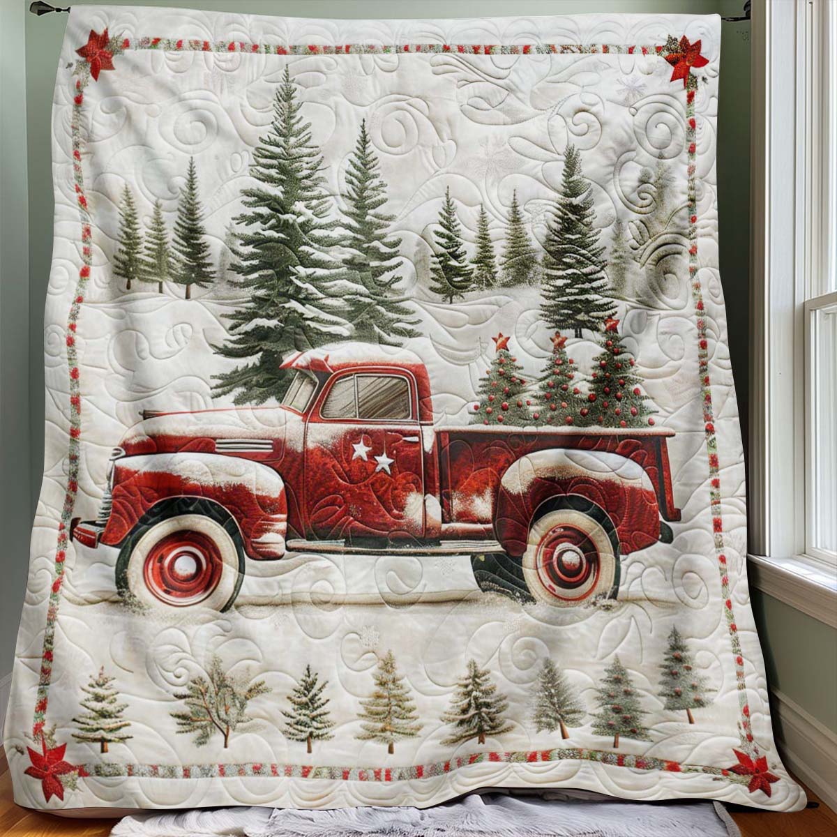 Christmas Truck Blanket - J085 - Premium Blanket