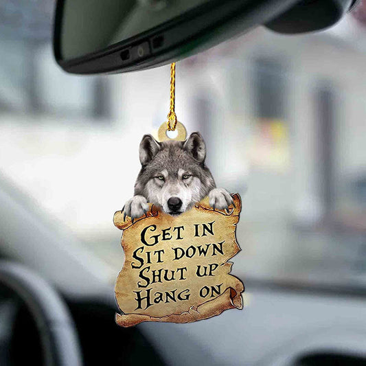 Wolf Get In Ornament GI077