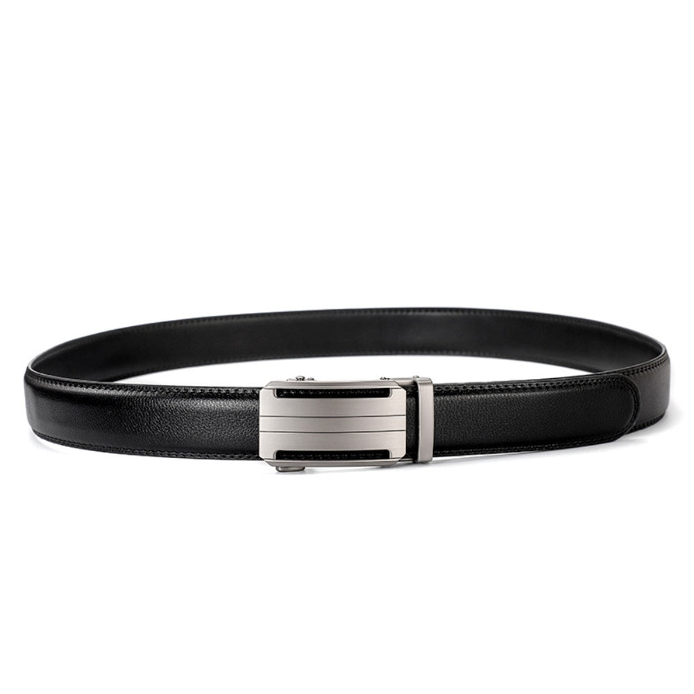 Leather Ratchet Belt With Adjustable Buckle - LR005