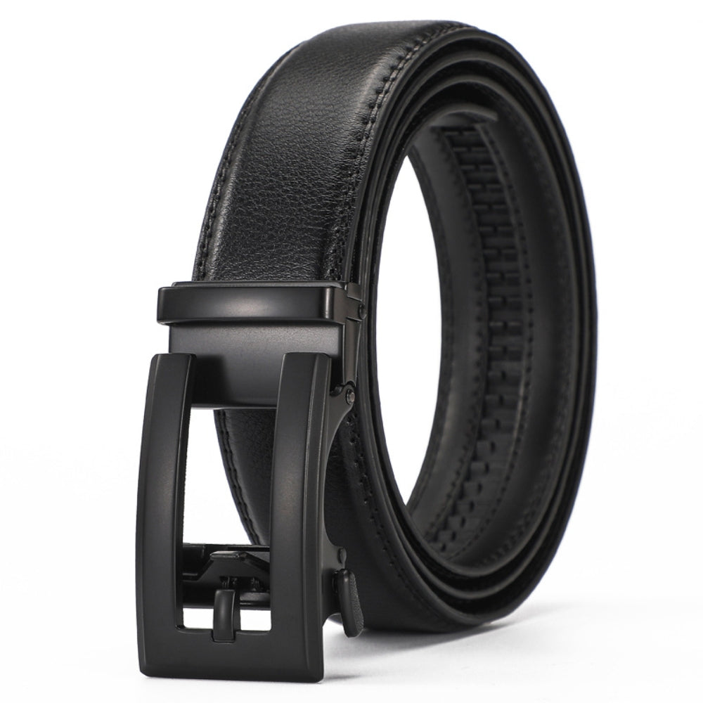 Leather Ratchet Belt With Adjustable Buckle - LR008