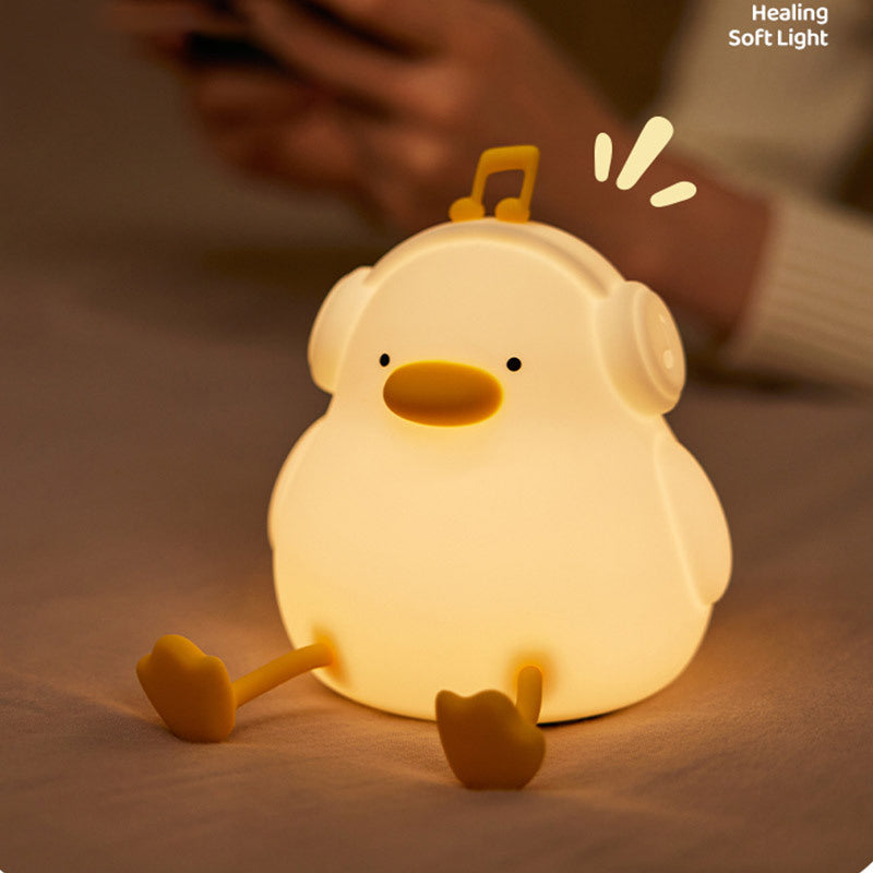 Animal Silicone Soft Night Lights with Touch Sensor - Music Duck