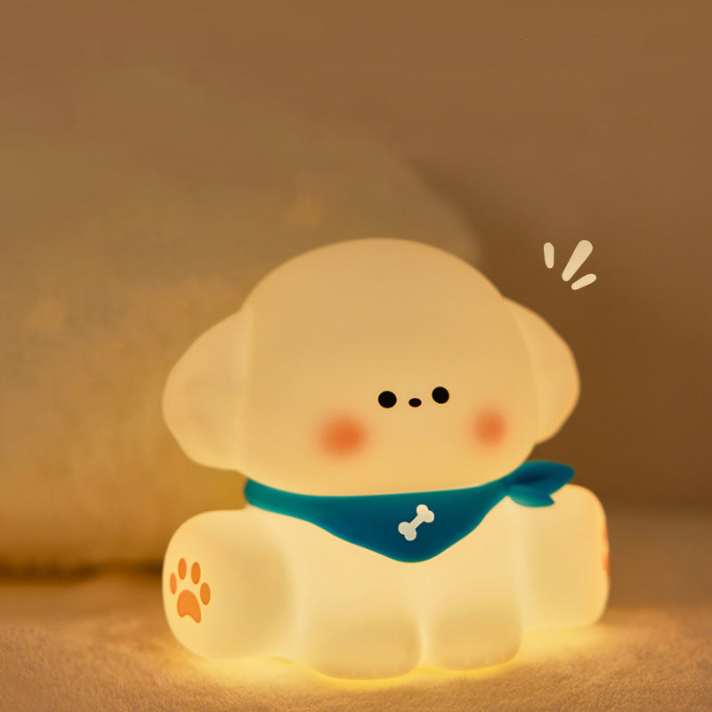 Animal Silicone Soft Night Lights with Touch Sensor - Puppy