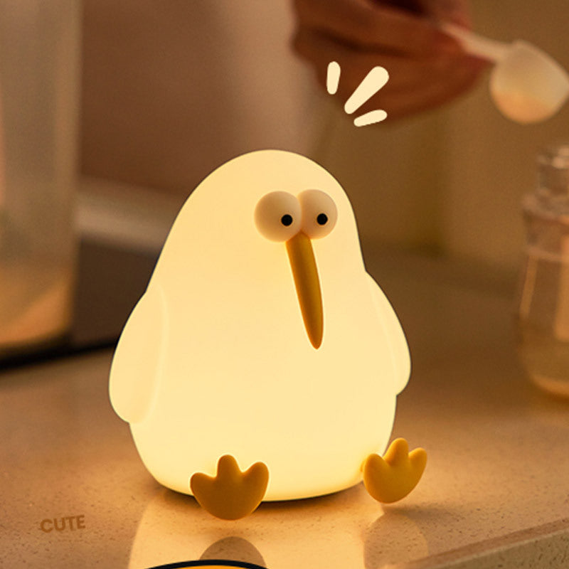 Animal Silicone Soft Night Lights with Touch Sensor - Bird