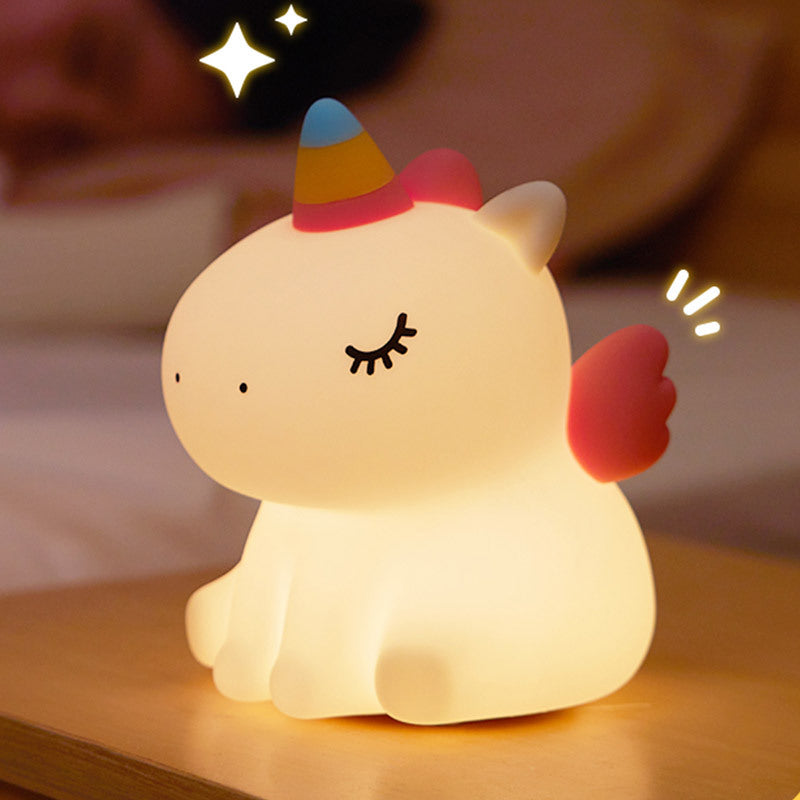 Animal Silicone Soft Night Lights with Touch Sensor - Unicorn