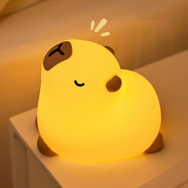Animal Silicone Soft Night Lights with Touch Sensor - Capybara