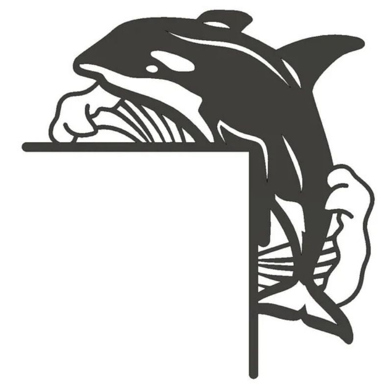 Orca Metal Door Topper DT091