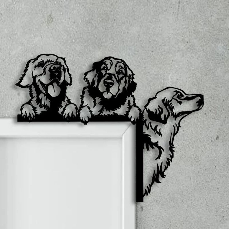 Golden Retriever Metal Door Topper DT036