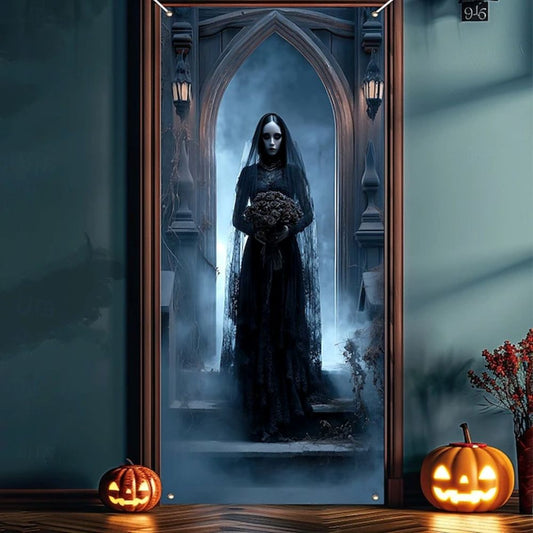 Halloween Spooky Door Covers Ghost Bride SC025